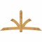 Ekena Millwork Davenport Rough Sawn Timber Gable Bracket, Western Red Cedar, 96"W x 48"H x 2"D x 6"F, 12/12 Pitch GBW096X48X0206DAV00RWR - alternate 1